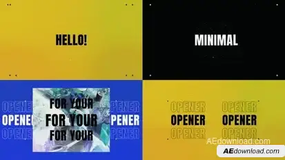 Short Logo Opener Openers template preview