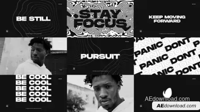 Dynamic Short Opener / Kinetic Typography / Clean Stomp Titles / Event Promo / Fast Vlog Intro Openers template preview