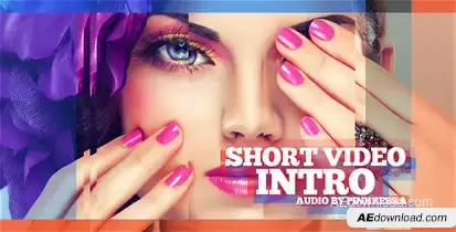 Short Video Intro Video Displays template preview