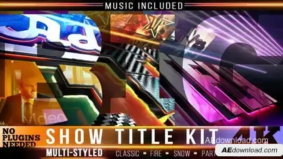 Show Title Logo Intro Kit Openers template preview