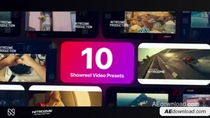 Showreel Typography Vol. 01 Video Displays template preview