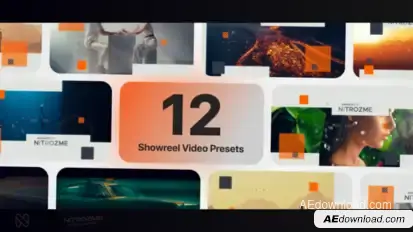 Showreel Typography Vol. 02 Titles template preview