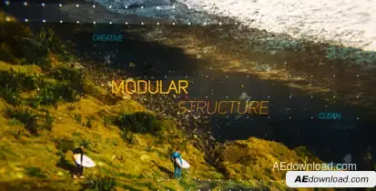 Side and Up Parallax Slideshow Video Displays template preview