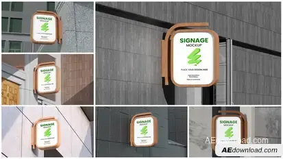 Signage Mockup Product Promo template preview