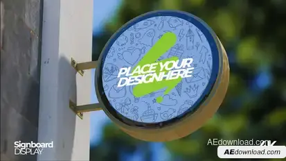 Signboard Mockup Product Promo template preview