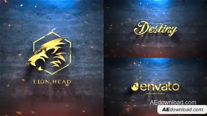 Silver & Gold Logo Reveal Logo Stings template preview