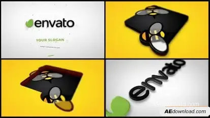 Simple 3D Logo Reveal Logo Stings template preview