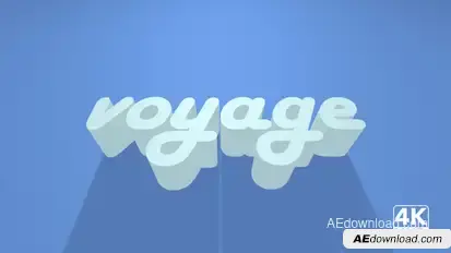 Simple 3D Logo V2 Logo Stings template preview