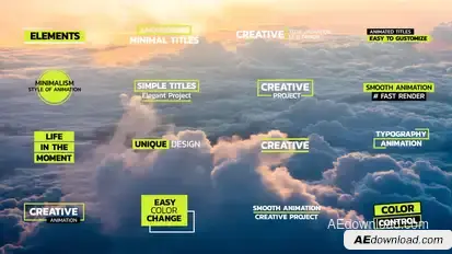 Simple and Minimal Titles | After Effects Titles template preview