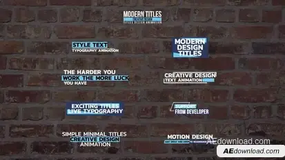 Simple And Minimal Titles Titles template preview