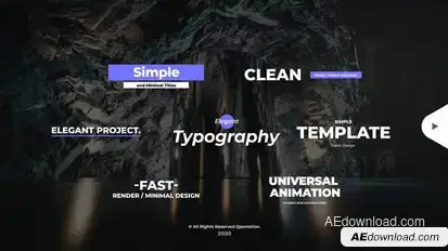 Simple and Minimal Titles Pack Titles template preview