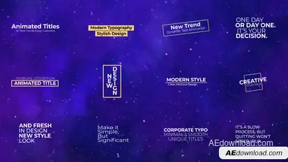 Simple Animation Text | After Effects Titles template preview