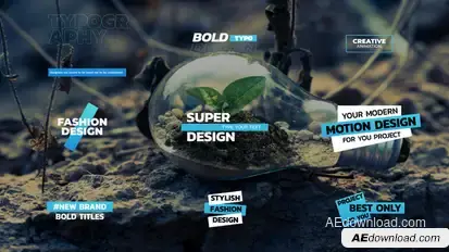 Simple Big Titles | AE Titles template preview