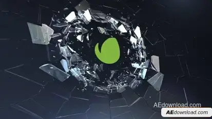 Simple Broken Glass Logo Logo Stings template preview