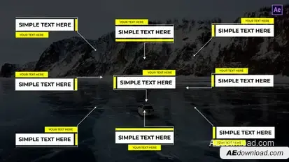 Simple Call Out After Effects Titles template preview