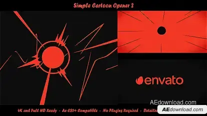 Simple Cartoon Opener 2 Logo Stings template preview