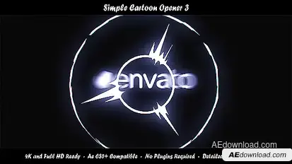 Simple Cartoon Opener 3 Logo Stings template preview
