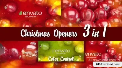 Simple Christmas Openers 3 in 1 Openers template preview