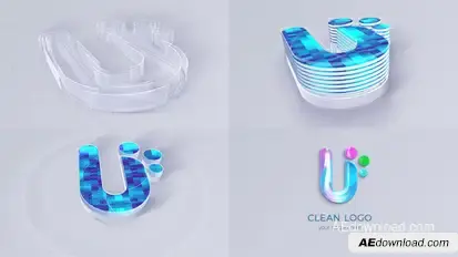 Simple Clean Logo Reveal Logo Stings template preview