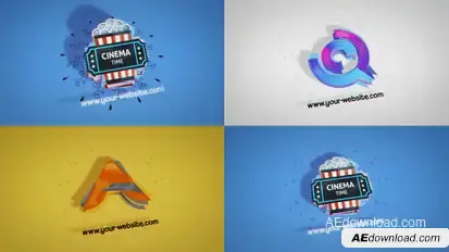 Simple Dynamic Unveil Logo Stings template preview