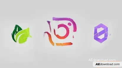 Simple Folding Logo Logo Stings template preview