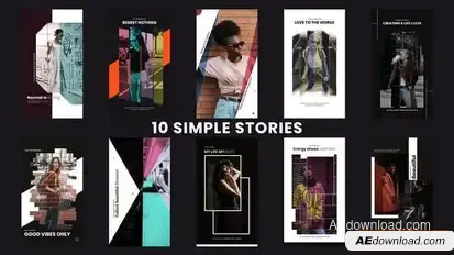 Simple Instagram Stories Openers template preview