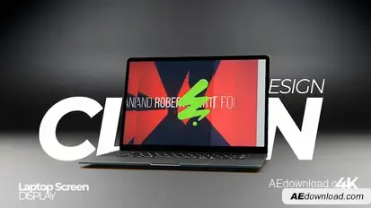 Simple Laptop Screen Mockup Product Promo template preview