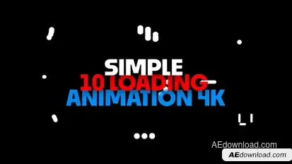 Simple Loading animations pack Elements template preview