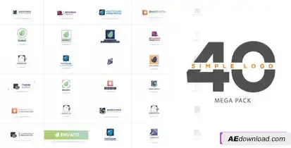 Videohive Simple Logo Mega Pack Logo Stings template preview