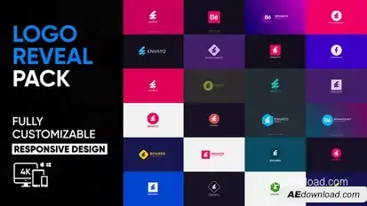 Simple Logo Reval Pack | After Effects Logo Stings template preview