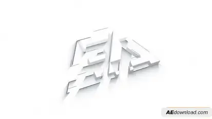 Simple Logo Reveal 3D Logo Stings template preview