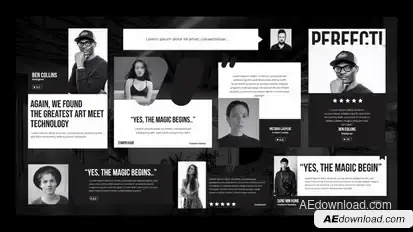 Simple Minimalist Testimonial Pack Elements template preview