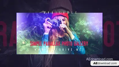 Simple Parallax Photo Gallery Video Displays template preview
