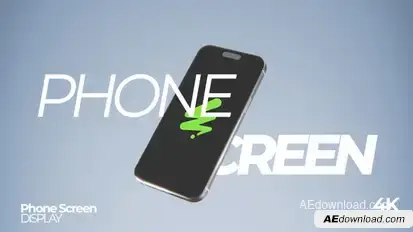 Simple Phone Mockup Video Displays template preview