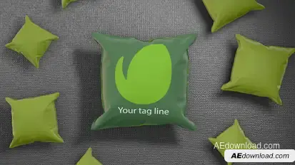 Simple Pillow logo reveal Logo Stings template preview