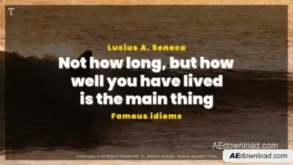 Simple Quotes | AE Titles template preview