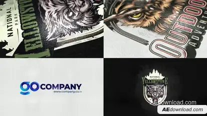Simple Reflective Inks Logo Reveal Logo Stings template preview