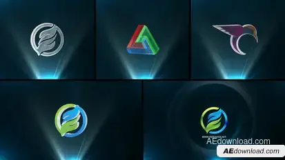 Simple Rotating Logo Reveal Logo Stings template preview