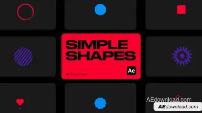 Simple Shapes for After Effects Elements template preview