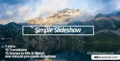 Simple Slideshow Openers template preview