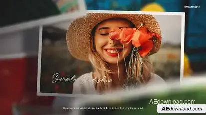 Simple Slideshow Video Displays template preview