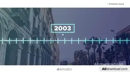 Simple Timeline Video Displays template preview