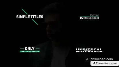 Simple Titles Titles template preview