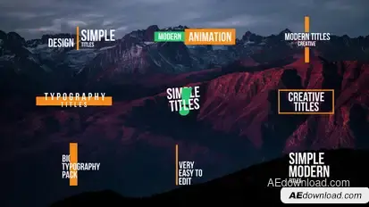 Simple Titles 2.0 | After Effects Titles template preview
