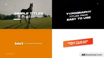 Simple Titles 2.0 | After Effects Titles template preview