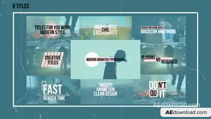 Simple Titles | AE Titles template preview