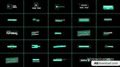 Simple Titles | AE Titles template preview