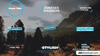 Simple Titles | After Effects Titles template preview