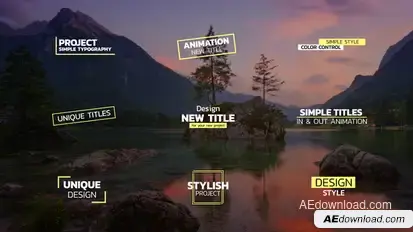 Simple Titles | After Effects Titles template preview
