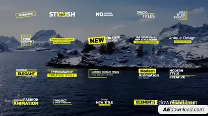 Simple Titles Pack | After Effects Titles template preview